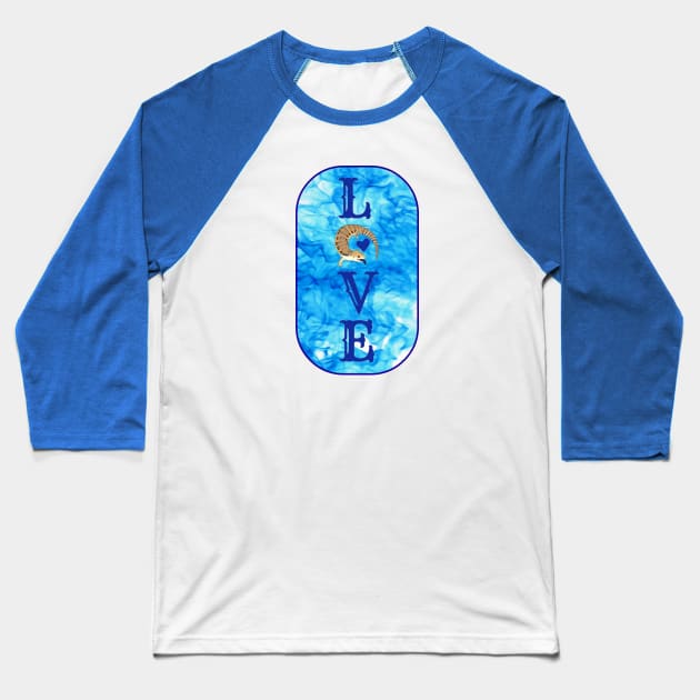 Love Blue Tongued Skink Baseball T-Shirt by ARTWORKandBEYOND